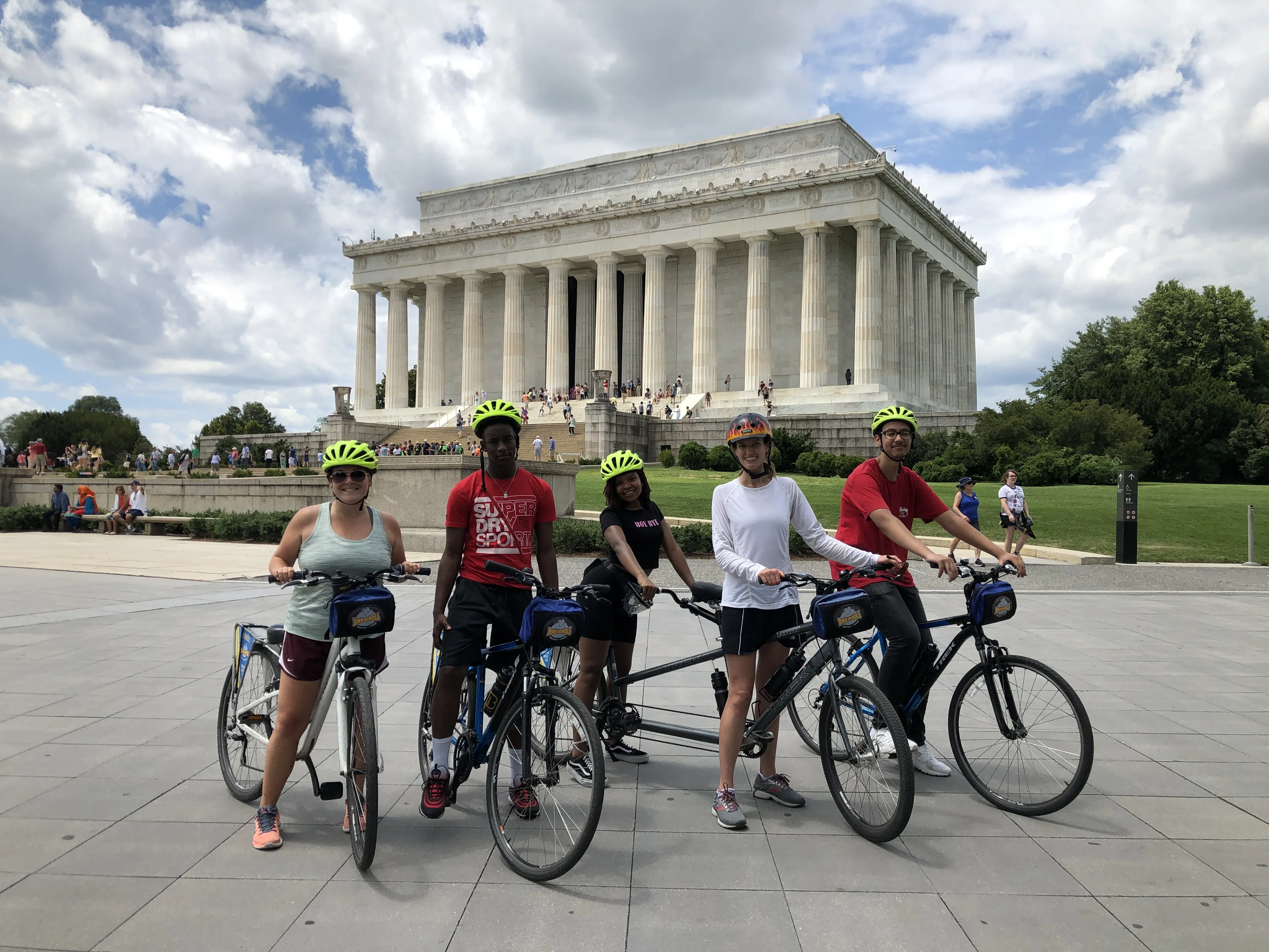 The 2019 CRIs take a bike tour with NEXTDC Executive Director Claire Carlin