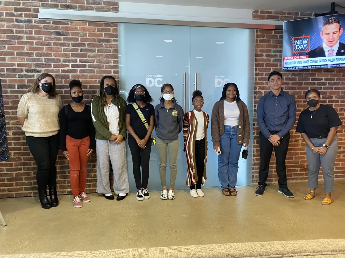 The 2022 CRI cohort stands in the Destination DC offices