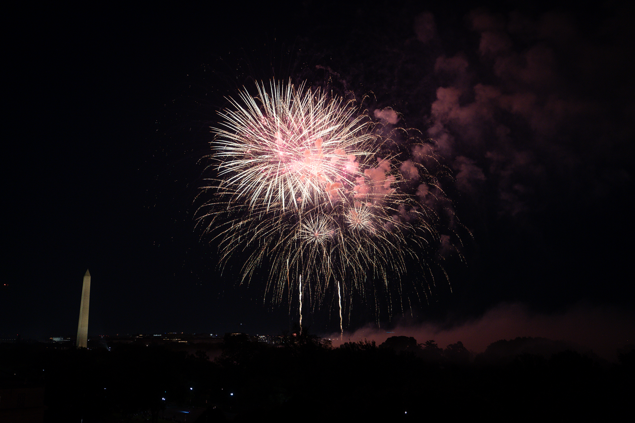 Fireworks over Washington DC